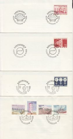 Denmark 1980 x 7 First Day Covers (78712)