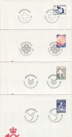 Denmark 1983 x 13 First Day Covers (78715)