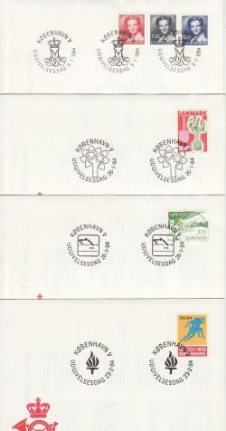 Denmark 1984 x 16 First Day Covers (78716)