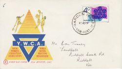 1967-08-21 Australia YWCA Stamp FDC (78717)