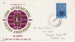 1967-06-07 Australia Lions International Stamp FDC (78719)