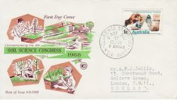 1968-08-06 Australia Soil Congress Stamp FDC (78741)