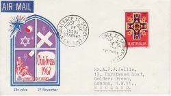 1967-11-27 Australia Christmas Stamp FDC (78744)