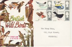 1966-08-08 British Birds Stamps Coleshill cds FDC (78794)