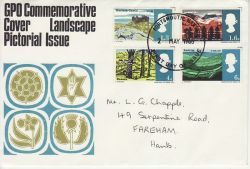 1966-05-02 Landscapes Stamps Portsmouth FDC (78842)