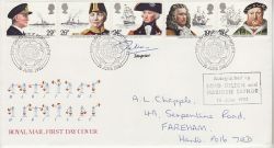 1982-06-16 Maritime Heritage Portsmouth Signed FDC (78851)