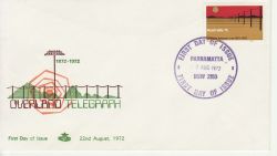 1972-08-22 Australia Overland Telegraph Stamp FDC (78899)