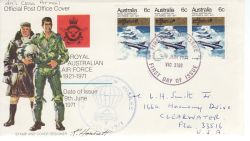 1971-06-09 Australia Air Force RAAF Stamps FDC (78904)