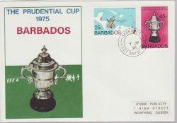 1976-07-07 Barbados World Cricket Cup Stamps FDC (78922)