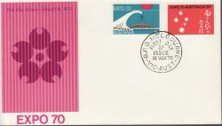 1970-03-16 Australia EXPO 70 Stamps FDC (78934)