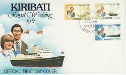 1981-07-29 Kiribati Royal Wedding Stamps FDC (78975)