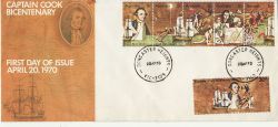 1970-04-20 Australia Captain Cook Stamps FDC (78979)