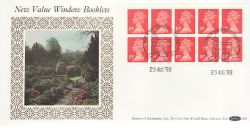 1988-08-23 Definitive Window Booklet Stamps Windsor FDC (79067)