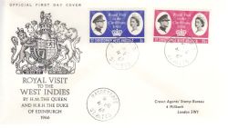 1966-02-04 St Christopher Nevis Anguilla Royal Visit FDC (79102)