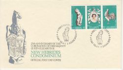 1978-06-02 New Hebrides Coronation Stamps FDC (79159)