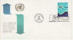 1971-01-25 United Nations Sea Bed Stamp FDC (79160)