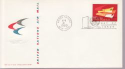1969-04-21 United Nations Airmail Stamp FDC (79167)