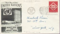 1951-10-24 United Nations $1 Stamp FDC (79191)