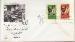 1961-02-13 United Nations Court of Justice Stamps FDC (79193)