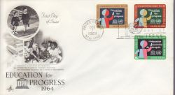 1964-12-07 United Nations Education for Progress FDC (79210)