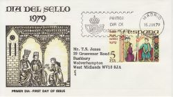 1979-06-15 Spain Stamp Day FDC (79316)