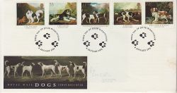 1991-01-08 Dogs Stamps Birmingham FDC (79328)