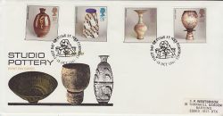1987-10-13 Studio Pottery Stamps St Ives FDC (79339)