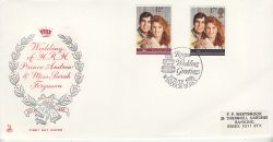 1986-07-22 Royal Wedding Stamps Windsor FDC (79369)