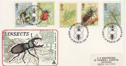 1985-03-12 Insects Stamps London SW FDC (79391)