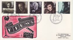 1985-10-08 British Films Stamps London WC2 FDC (79397)