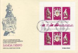 1978-04-21 Samoa Coronation Stamps M/S FDC (79420)