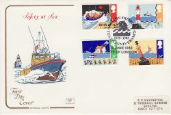 1985-06-18 Safety At Sea Stamps City of London FDC (79444)