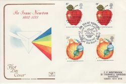 1987-03-24 Isaac Newton Gutter Stamps Crane Court FDC (79463)