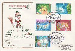1987-11-17 Christmas Stamps Hamleys London FDC (79464)