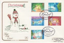 1987-11-17 Christmas Stamps Hamleys London FDC (79467)