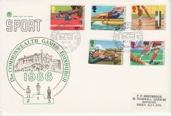 1986-07-15 Sport Stamps Waltham Forest E17 FDC (79489)
