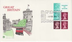 1978-02-08 Definitive Booklet Stamps Windsor FDC (79564)