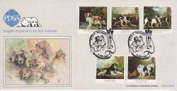 1991-01-08 Dogs Stamps PDSA Telford Official FDC (79589)