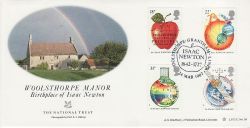 1987-03-24 Isaac Newton Stamps Woolsthorpe Official FDC (79591)