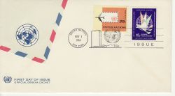 1964-05-01 United Nations Air Mail Stamps FDC (79659)