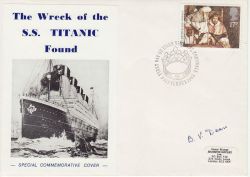1985-09-03 SS Titanic Found Signed BV Dean FDC (79678)