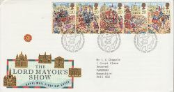 1989-10-17 Lord Mayor Show Stamps Bureau FDC (79712)