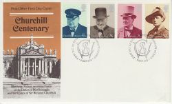 1974-10-09 Churchill Stamps Blenheim FDC (79827)