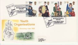 1982-03-24 Youth Organisations Stamps London SW7 FDC (79858)