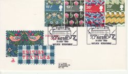 1982-07-23 British Textiles Stamps Matlock FDC (79859)