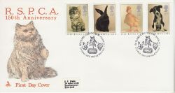 1990-01-23 RSPCA Stamps Horsham FDC (79943)