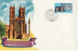 1966-02-28 Westminster Abbey 3d Phos Fareham cds FDC (80016)