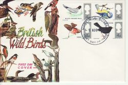 1966-08-08 British Birds Stamps Hastings FDC (80023)
