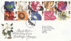 1997-01-06 Greetings Flower Stamps Kew FDC (80030)