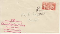 1953-11-09 Bermuda 1s Stamp FDC (80040)